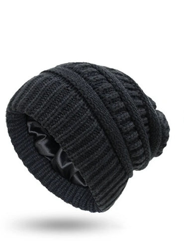 BEANIE HAT w/ SATIN LINED