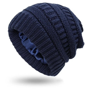 BEANIE HAT w/ SATIN LINED