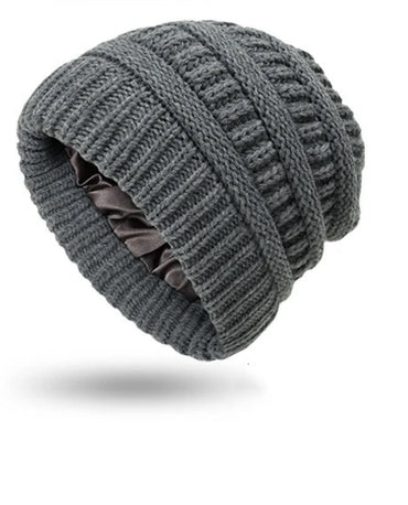 BEANIE HAT w/ SATIN LINED