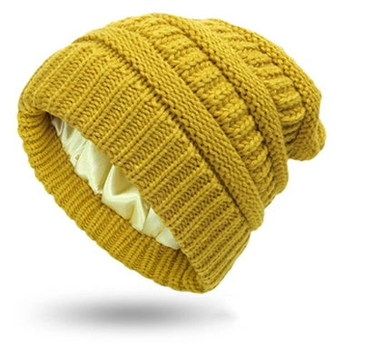 BEANIE HAT w/ SATIN LINED